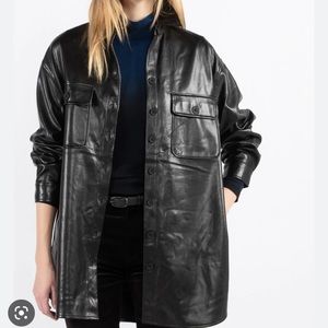 Steve Madden BNWT Sam faux leather dress or tunic top large.